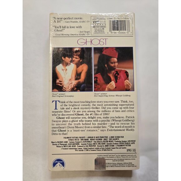 Ghost VHS Movie 1990 Factory Sealed Paramount Watermark - Picture 2 of 5